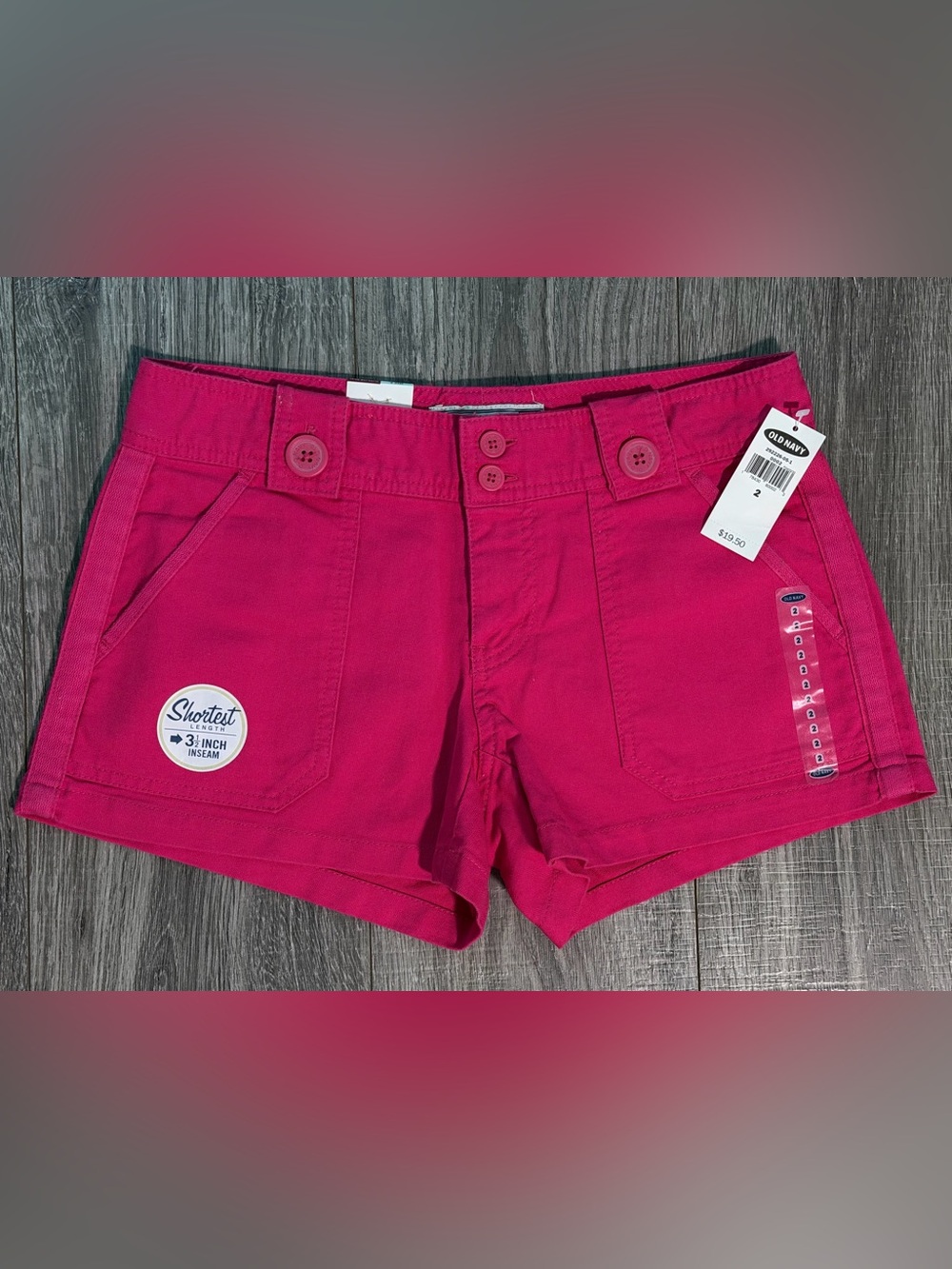 Old Navy Women's 3" Inseam Pink Shorts
